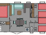 Plan mobil-home 6/8 personnes